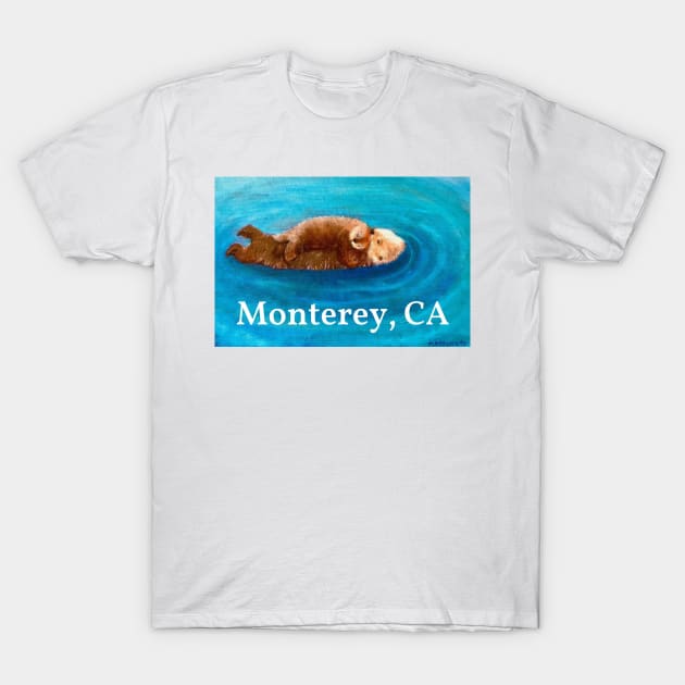 Sea Otter, Monterey T-Shirt by EdiMatsumoto